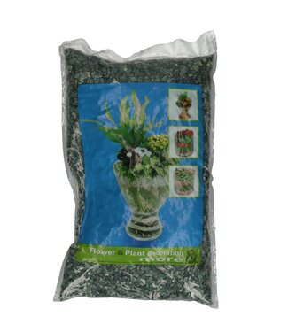 4A Green decorative gravel coated | Diameter 5-8 millimetres | Weight 5 kilograms | Per piece