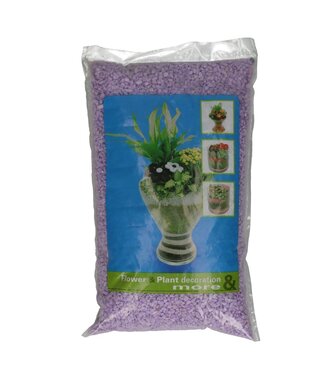 4A Lilac-coloured decorative gravel | Diameter 4-6 millimetres | Weight 5 kilograms | Per piece