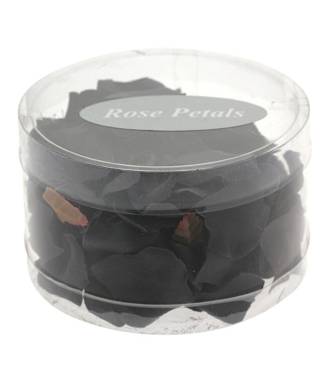 Pétales de roses noires fleurs artificielles | 150 pièces par emballage | Disponible à l'unité