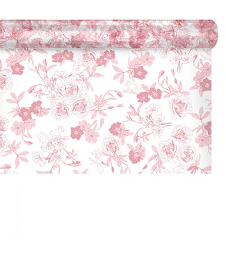 4A Pink film on roll Foresty | 80 centimetres wide | Length 100 metres | Per piece