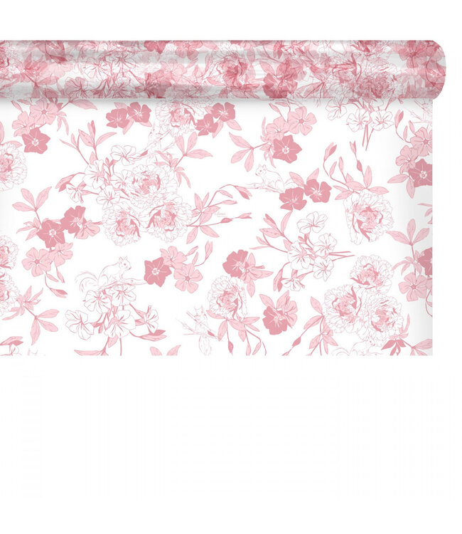 Rosa Folie auf Rolle Foresty | 80 Zentimeter breit | Länge 100 Meter | Pro Stück bestellbar