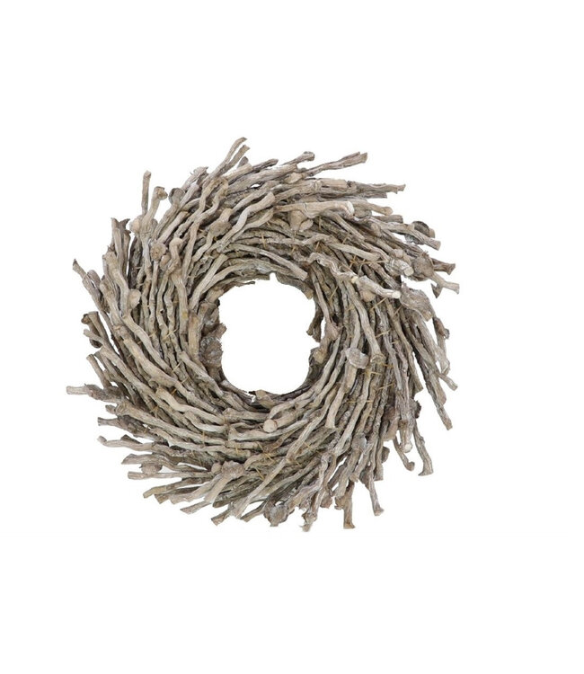 Grijze Half Botay krans | Diameter 40 centimeter | Per stuk te bestellen