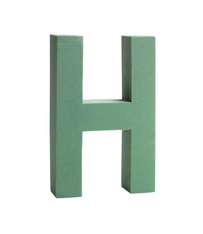 Green Oasis floral foam letter H | Height 31 centimetres | Available per piece