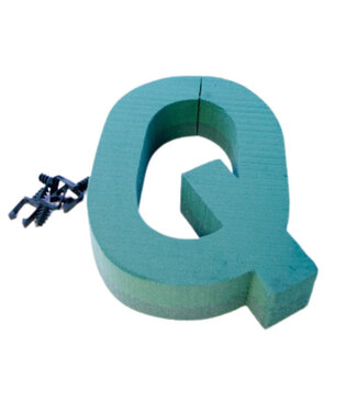 4A Green Oasis floral foam letter Q | Height 31 centimetres | Per piece