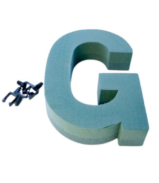 4A Green Oasis floral foam letter G | Height 31 centimetres | Per piece