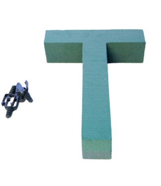 4A Green Oasis floral foam letter T | Height 31 centimetres | Per piece