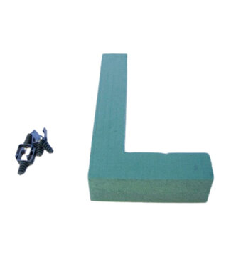 4A Green Oasis floral foam letter L | Height 31 centimetres | Per piece