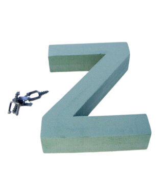 4A Green Oasis floral foam letter Z | Height 31 centimetres | Per piece