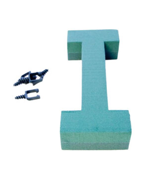 4A Green Oasis floral foam letter I | Height 31 centimetres | Per piece