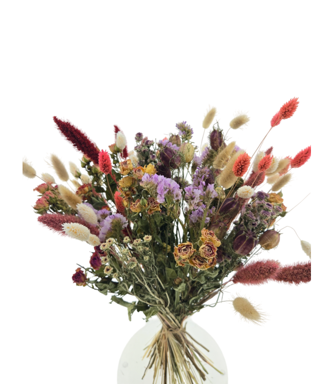 Bouquet de fleurs séchées Pink Secret L | Bouquet de fleurs séchées aux couleurs roses | Longueur 60 cm | Commande par bouquet