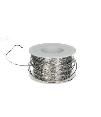 4A Silver-coloured paper wire | 2 millimetres wide | Length 100 metres | Per piece