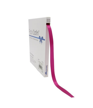 4A Fuchsia satin ribbon | 10 millimetres wide | Length 100 metres | Per piece