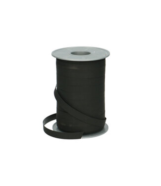 4A Mat zwart lint | 10 millimeter breed | Lengte 200 meter | Per stuk
