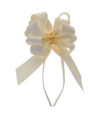 4A Cream-coloured Pull Bows drawstring ribbon | 50 millimetres wide | 20 pieces per pack | Per piece