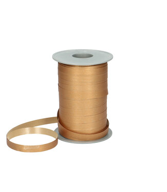 4A Mat goudkleurig lint | 10 millimeter breed | Lengte 200 meter | Per stuk