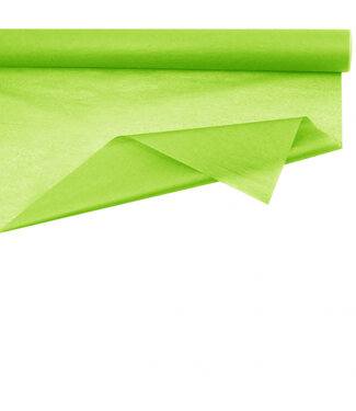 4A Appelgroene rol zijde papier | 75 centimeter breed | Lengte 50 meter | Gewicht 28 gram  | Per stuk