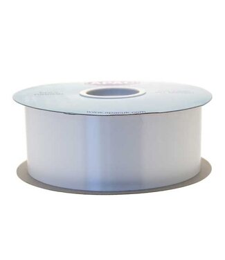 4A Weißes Poly-Satinband | 50 Millimeter breit | Länge 91 Meter | Pro Stück