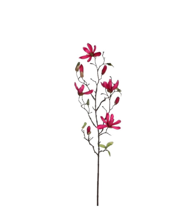 Fleurs artificielles Magnolia rose foncé | Longueur 75 centimètres | Commande par 12 pièces