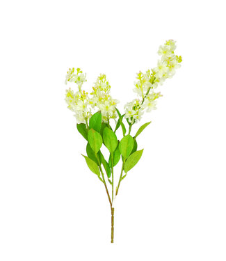 4A Fleurs artificielles de Syringa blanches | Longueur 64 centimètres | Par 4 pièces