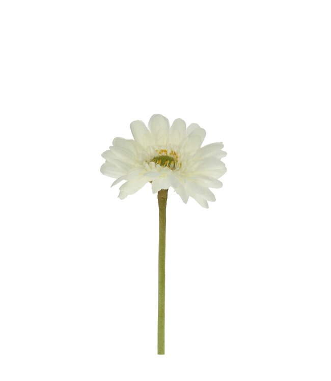Natural white Gerbera artificial flowers | Length 55 centimetres | Available to order in sets of 12