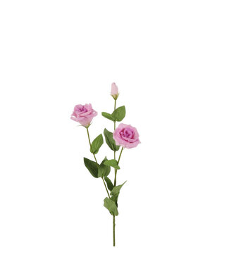4A Rosa Lisianthus Real Touch Kunstblumen | Länge 73 Zentimeter | Pro 6 Stück