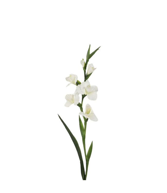 White Gladiolus artificial flowers | Length 97 centimetres | Available to order per 4 pieces