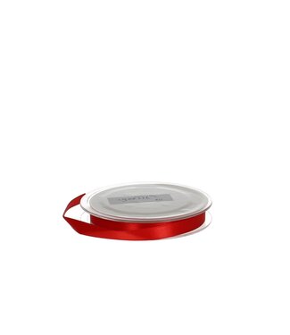 4A Rotes Satinband | 10 Millimeter breit | Länge 25 Meter | Pro Stück