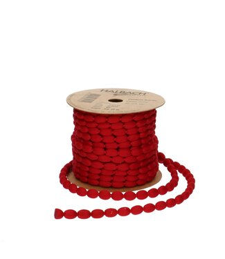 4A Bordeauxrotes Bobble-Garn | 8 Millimeter breit | Länge 15 Meter | Pro Stück