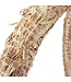 Couronne de paille bio naturelle | Diamètre 30 cm | Disponible à l'unité