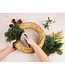 Couronne de paille bio naturelle | Diamètre 30 cm | Disponible à l'unité