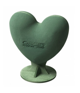 4A Grünes Oasis Bioline Steckmoos 3D Herz | Maße 23 x 27 x 12 Zentimeter | Pro Stück