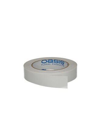 4A Ruban Oasis blanc Double Fix | 25 millimètres de large | Longueur 25 mètres | Par pièce