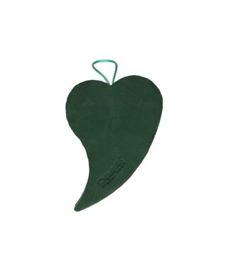4A Goutte de cœur en mousse florale verte Oasis Bioline | Dimensions 18 x 9 x 3,5 centimètres | Par pièce