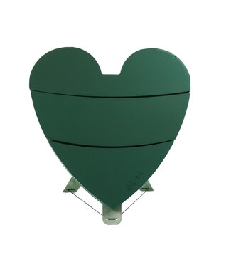 4A Grünes Oasis Bioline Steckmoos Herz auf Ständer | Abmessungen 75 x 73 x 5,5 Zentimeter | Pro Stück