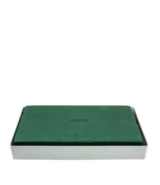 Weiße Oasis-Steckschaum Roma Bowl | Maße 40 x 25 x 5 Zentimeter | Pro Stück bestellbar