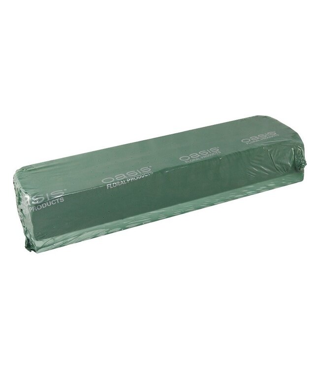 Groene Oasis steekschuim raquette | Afmetingen 100 x 11.5 x 8 centimeter | Per stuk te bestellen