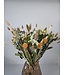 Bouquet de fleurs séchées Shades of Salmon L | Bouquet sec dans les tons chauds du saumon | Longueur 60 cm | Commande par bouquet
