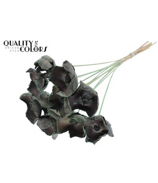 QC Palm Cup on stem Frosted Mint Green | Per 50 stuks