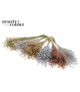 QC Lino Vlas p/bunch in poly Mixed Colours Metallic | Per 6 stuks