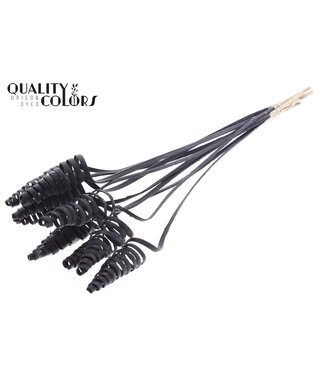 QC Cane Cone on stem Covered Black ( x 50 )