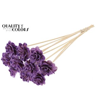 QC Beetal Rose 6cm on stem Wax Milka | Per 50 stuks