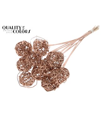 QC Bruce Ball 5cm on stem Copper ( x 50 )