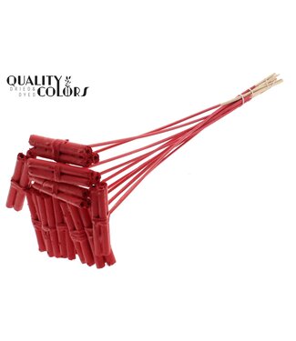 QC Jute Stick Posy on stem Covered Red ( x 50 )