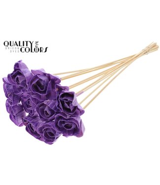 QC Shola Dear Holly 6cm on stem Wax Milka | Per 50 stuks