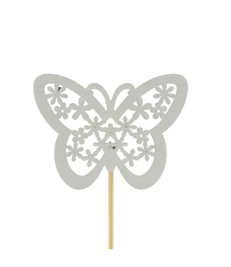 4A Bijsteker 10cm Vlinder Stacey 4.5cm | Per 25 stuks