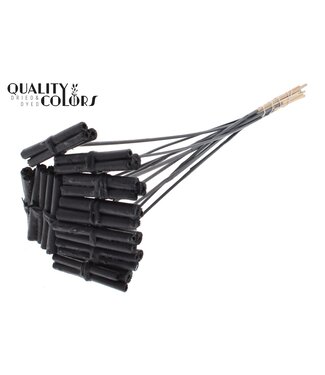 QC Kore Posy on stem Covered Black | Per 50 stuks