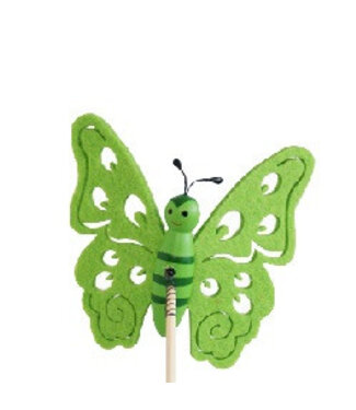 4A Bijsteker 50cm Vlinder vilt d09cm ( x 25 )