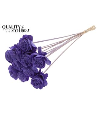 QC Shola Beauty Rose 6cm on stem Milka ( x 50 )