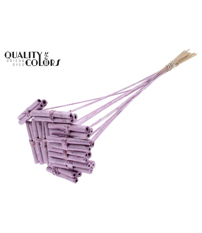 Jute Stick Posy on stem Metallic Pink ( x 50 )