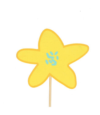 4A Bijsteker 50cm Bloem party 8cm ( x 25 )